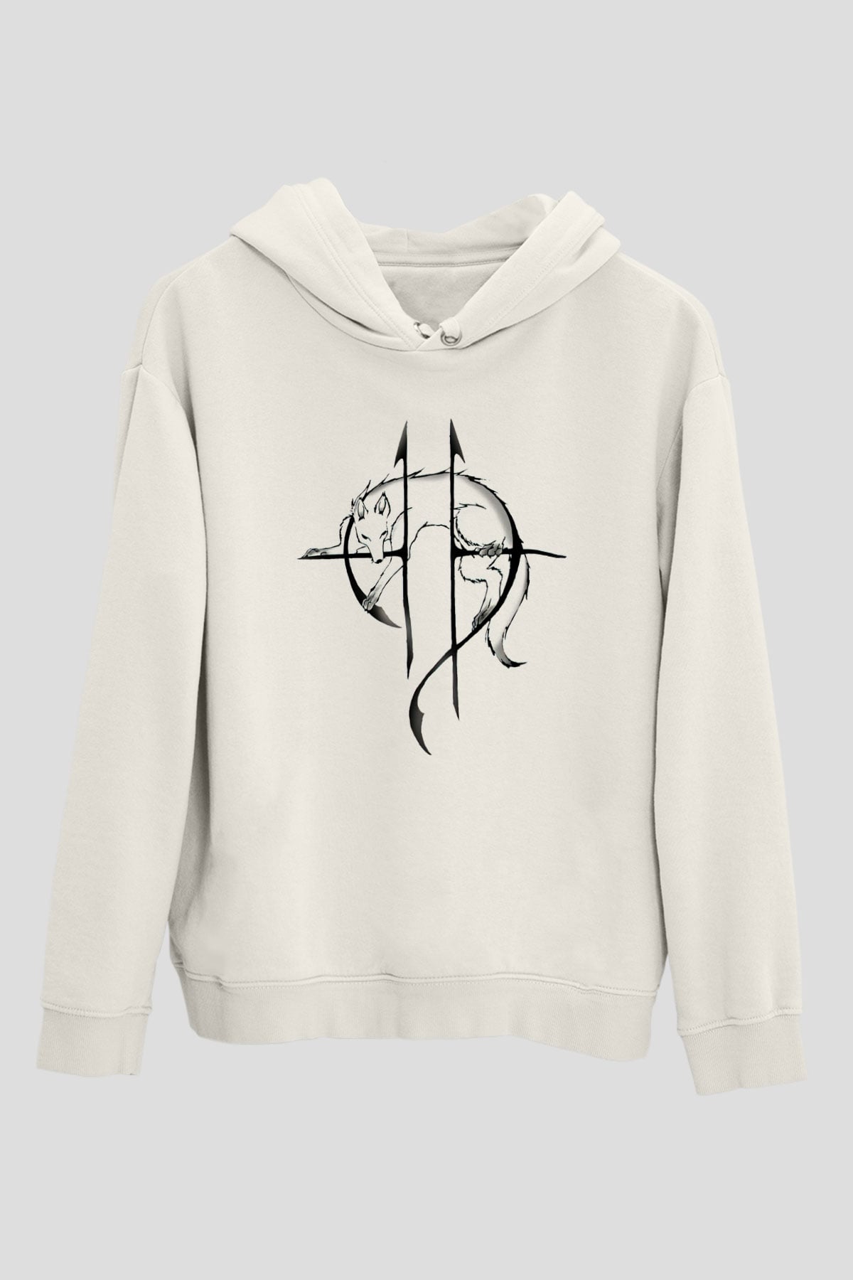 Sonata Arctica Beyaz Unisex Kapşonlu Sweatshirt