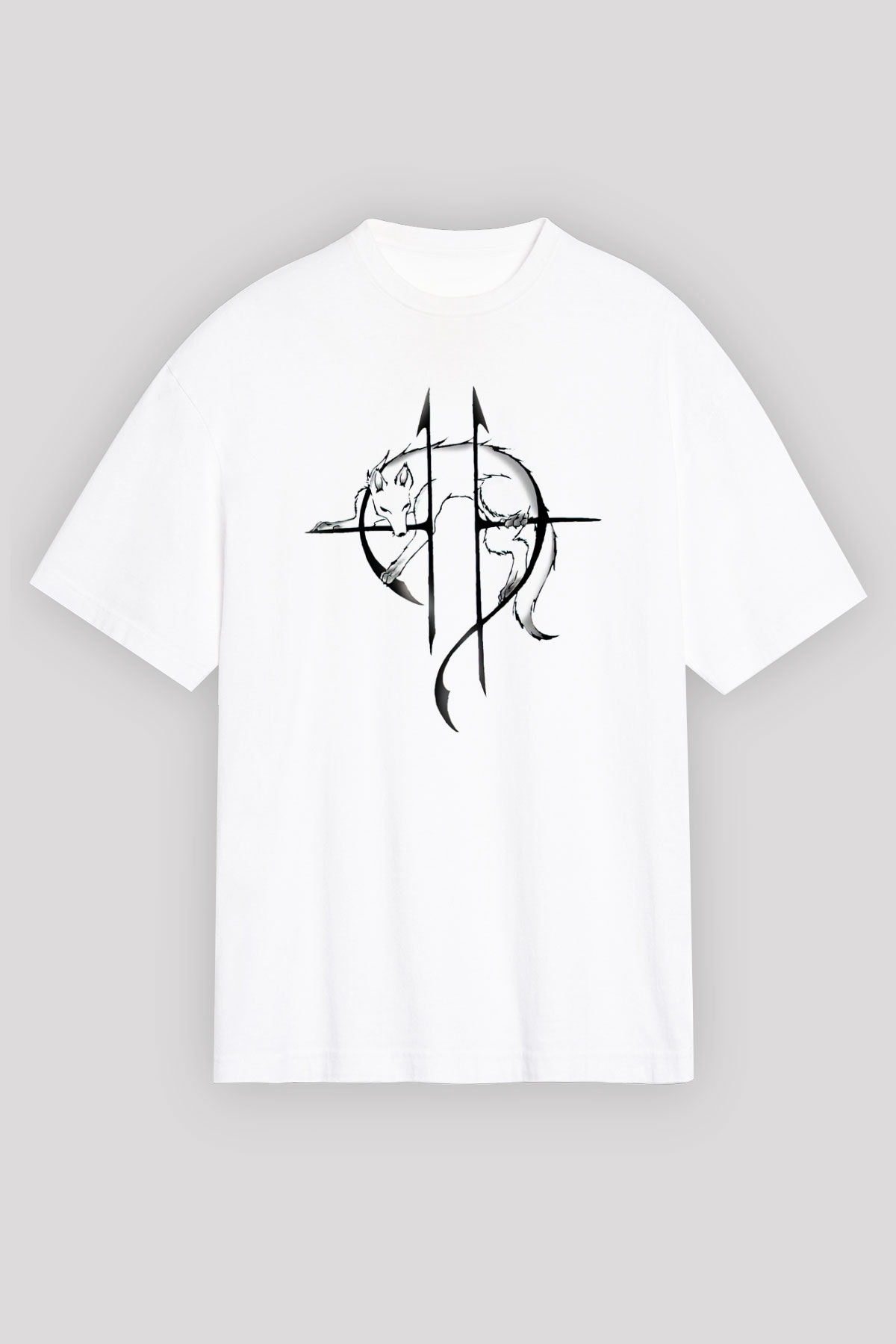 Sonata Arctica Beyaz Unisex Oversize Tişört T-Shirt - Oversize Tişört Fabrikası