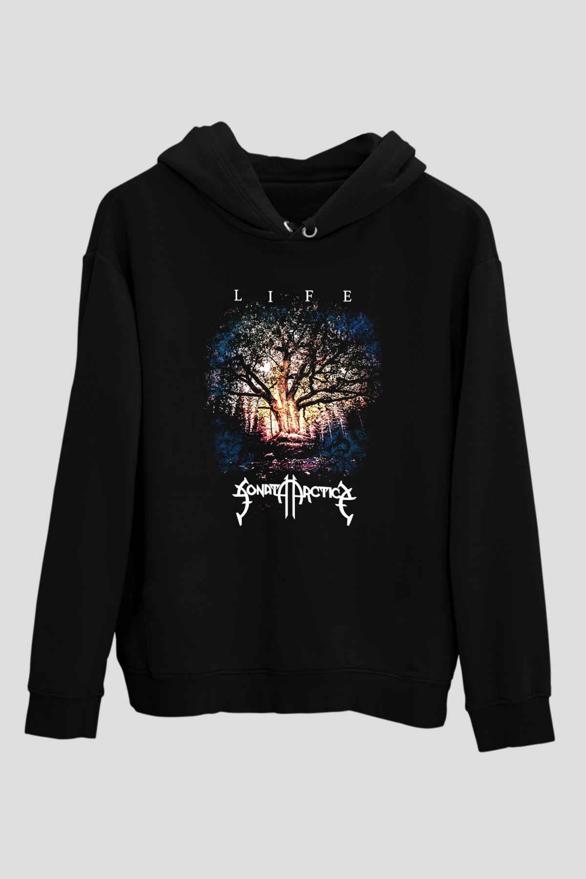 Sonata Arctica Siyah Unisex Kapşonlu Sweatshirt