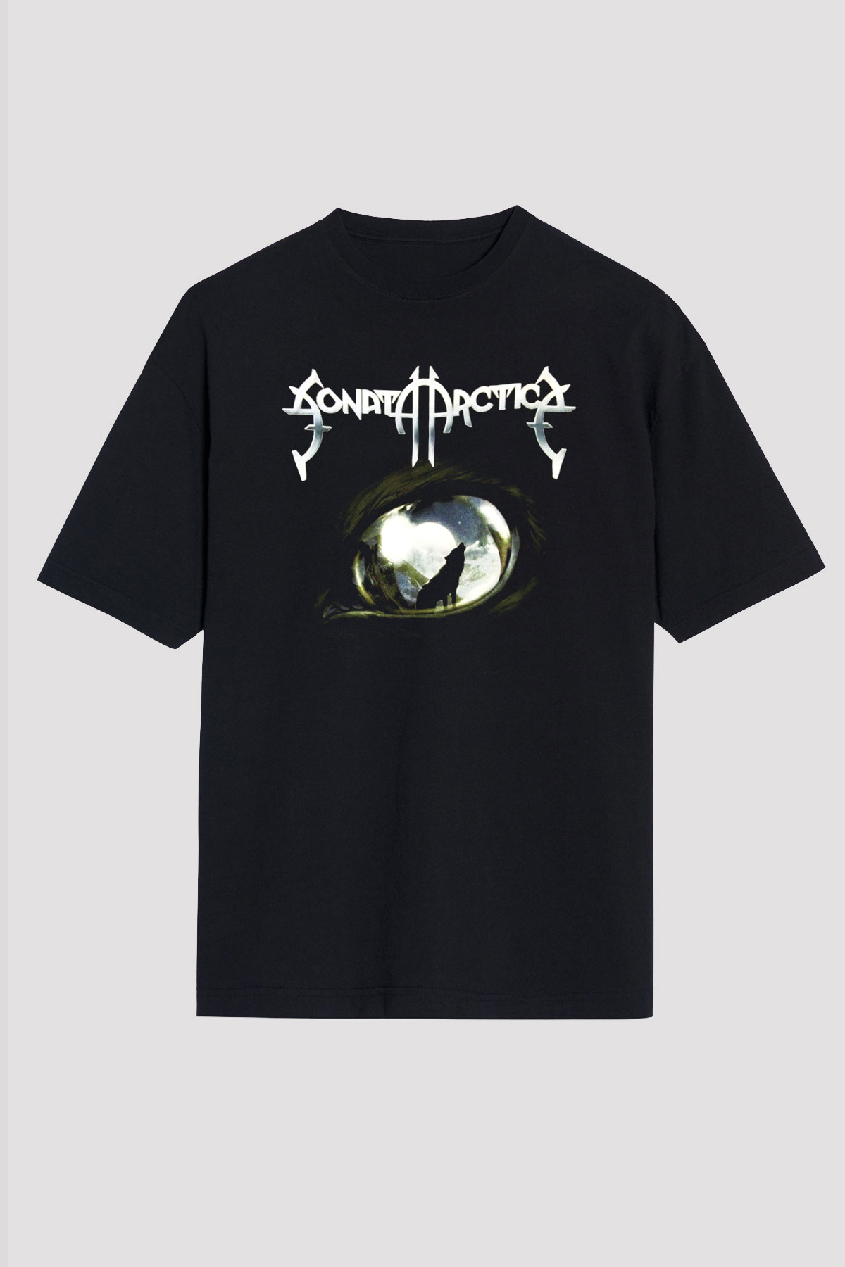 Sonata Arctica Siyah Unisex Oversize Tişört T-Shirt