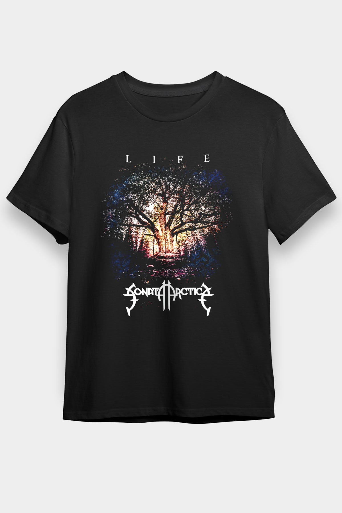 Sonata Arctica Siyah Unisex Tişört T-Shirt - Tişört Fabrikası