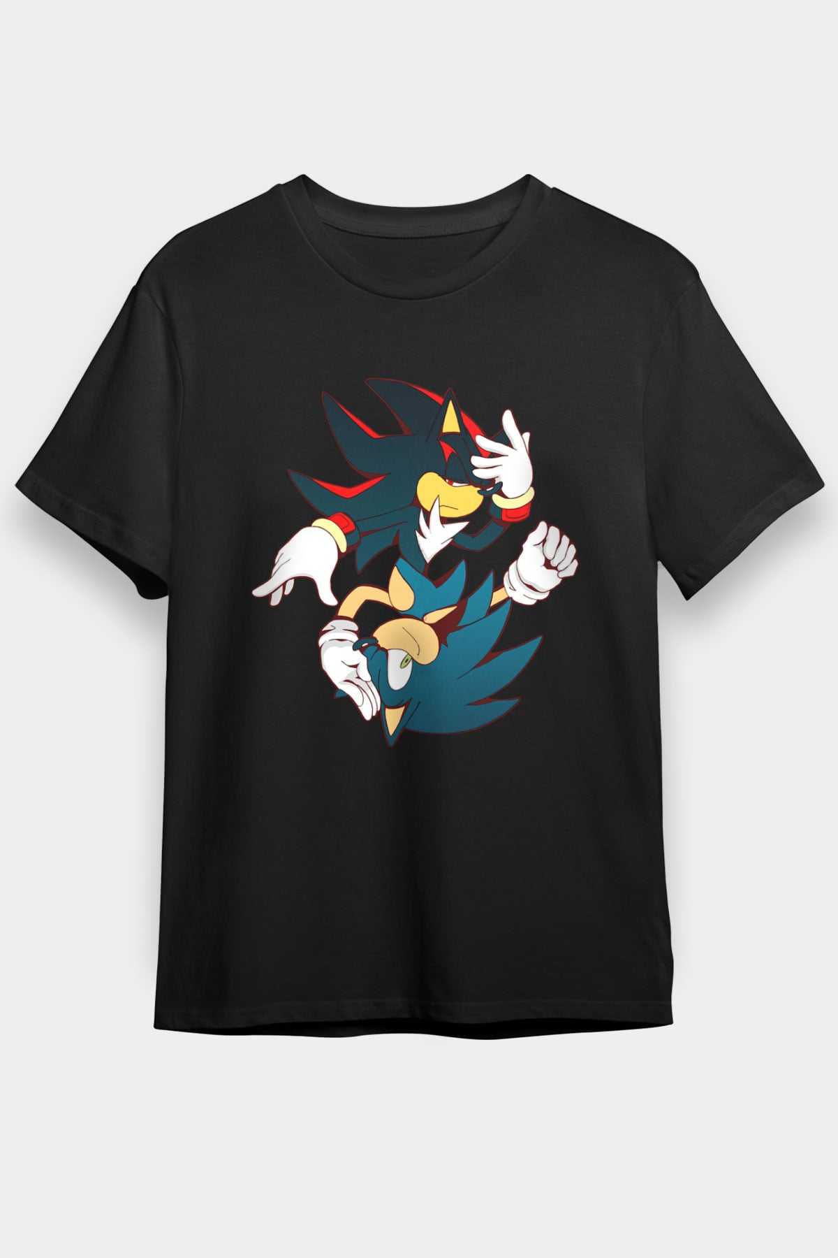 Sonic the Hedgehog Siyah Unisex Tişört