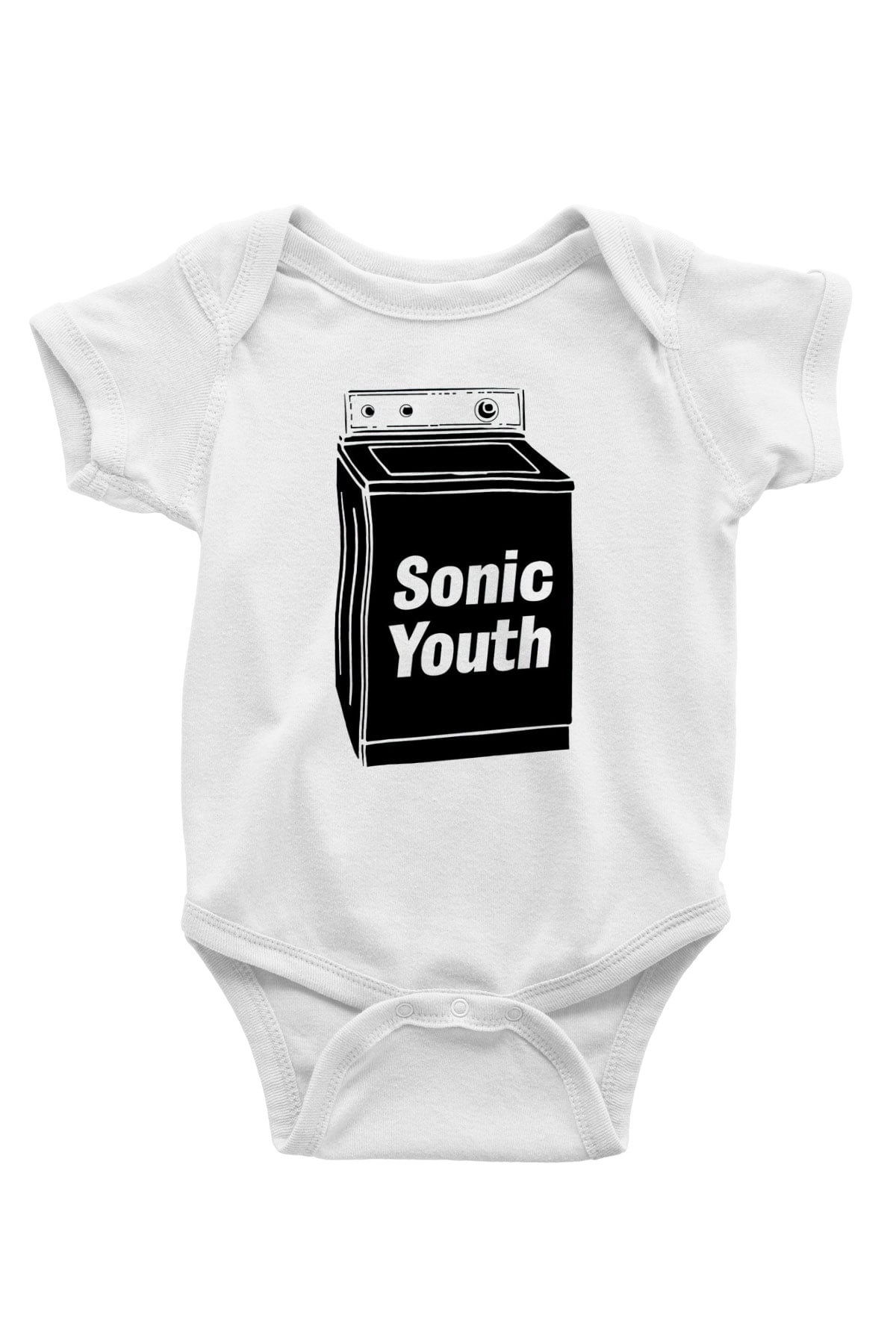 Sonic Youth Baskılı Beyaz Unisex Bebek Body - Zıbın