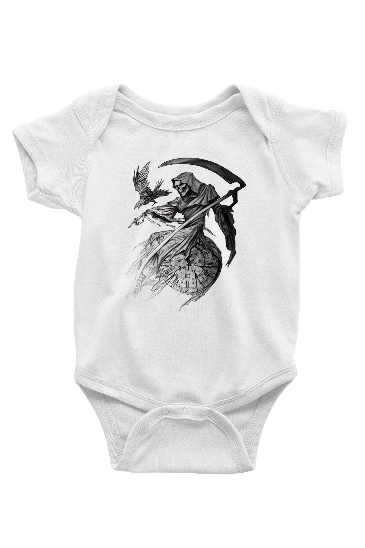 Sons of Anarchy Baskılı Beyaz Unisex Bebek Body - Zıbın