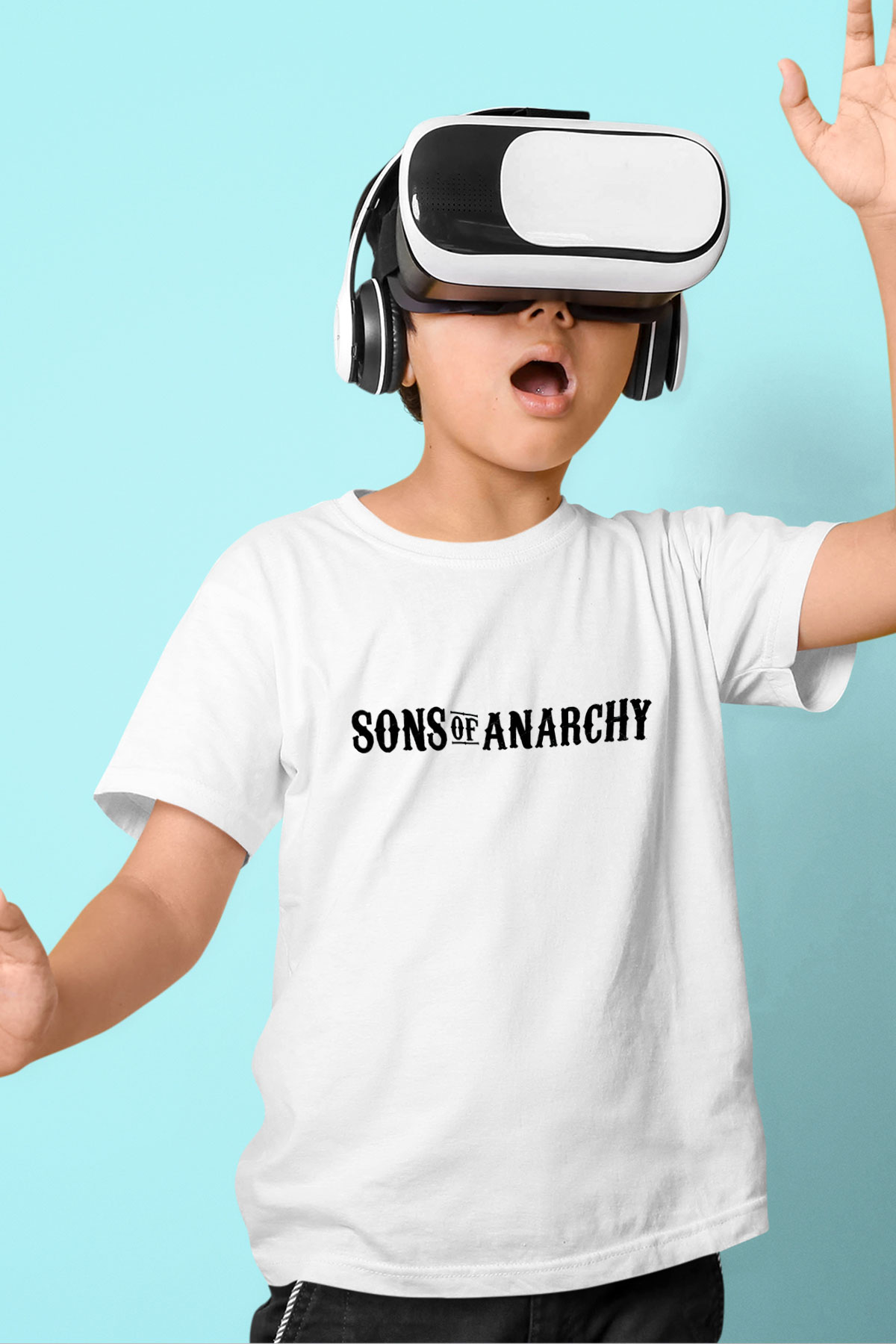 Sons of Anarchy Baskılı Beyaz Unisex Çocuk Tişört