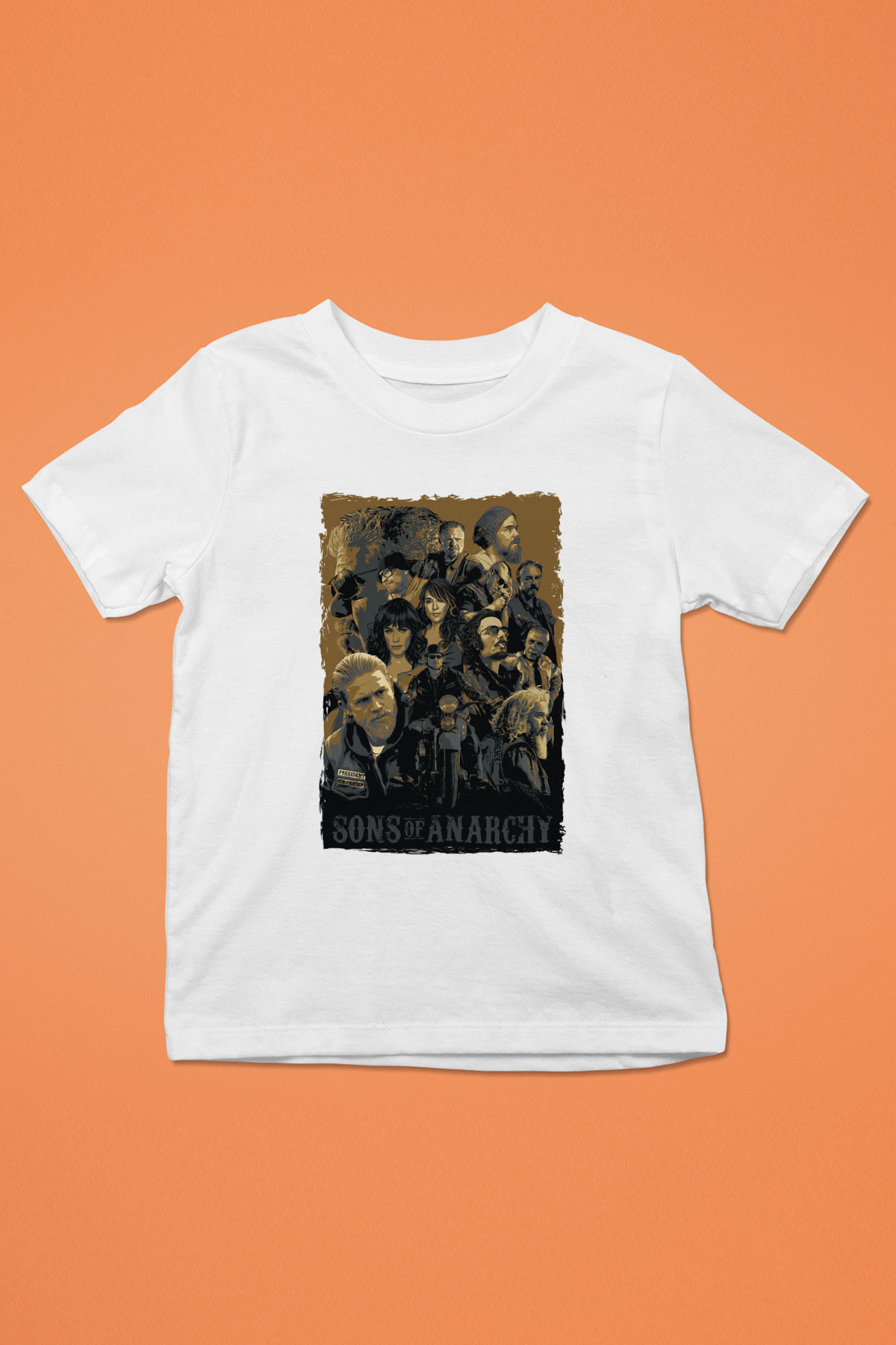 Sons of Anarchy Beyaz Unisex Çocuk Tişört