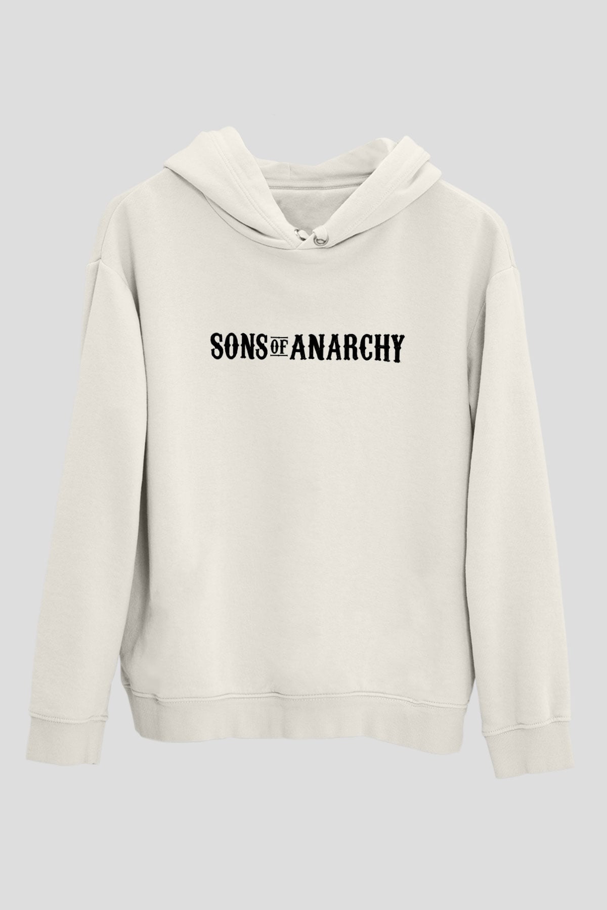 Sons of Anarchy Beyaz Unisex Kapşonlu Sweatshirt