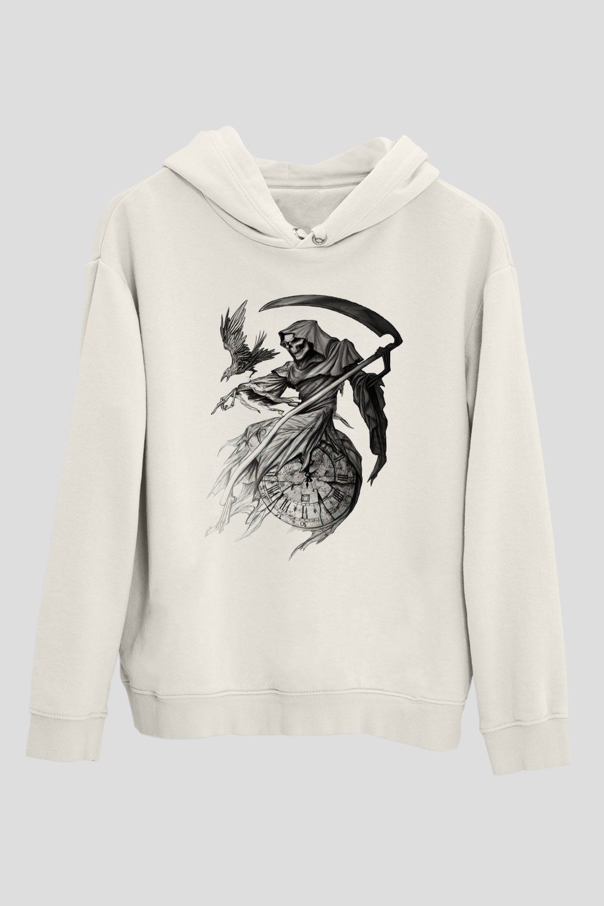 Sons of Anarchy Beyaz Unisex Kapşonlu Sweatshirt