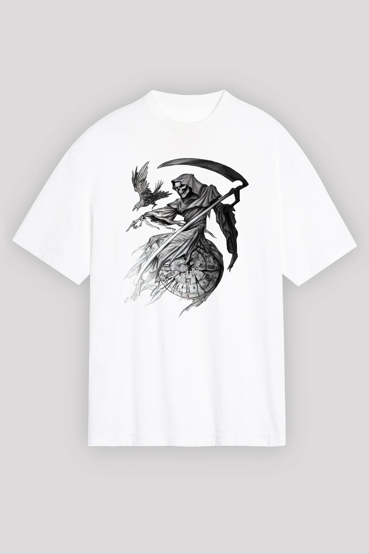 Sons of Anarchy Beyaz Unisex Oversize Tişört T-Shirt