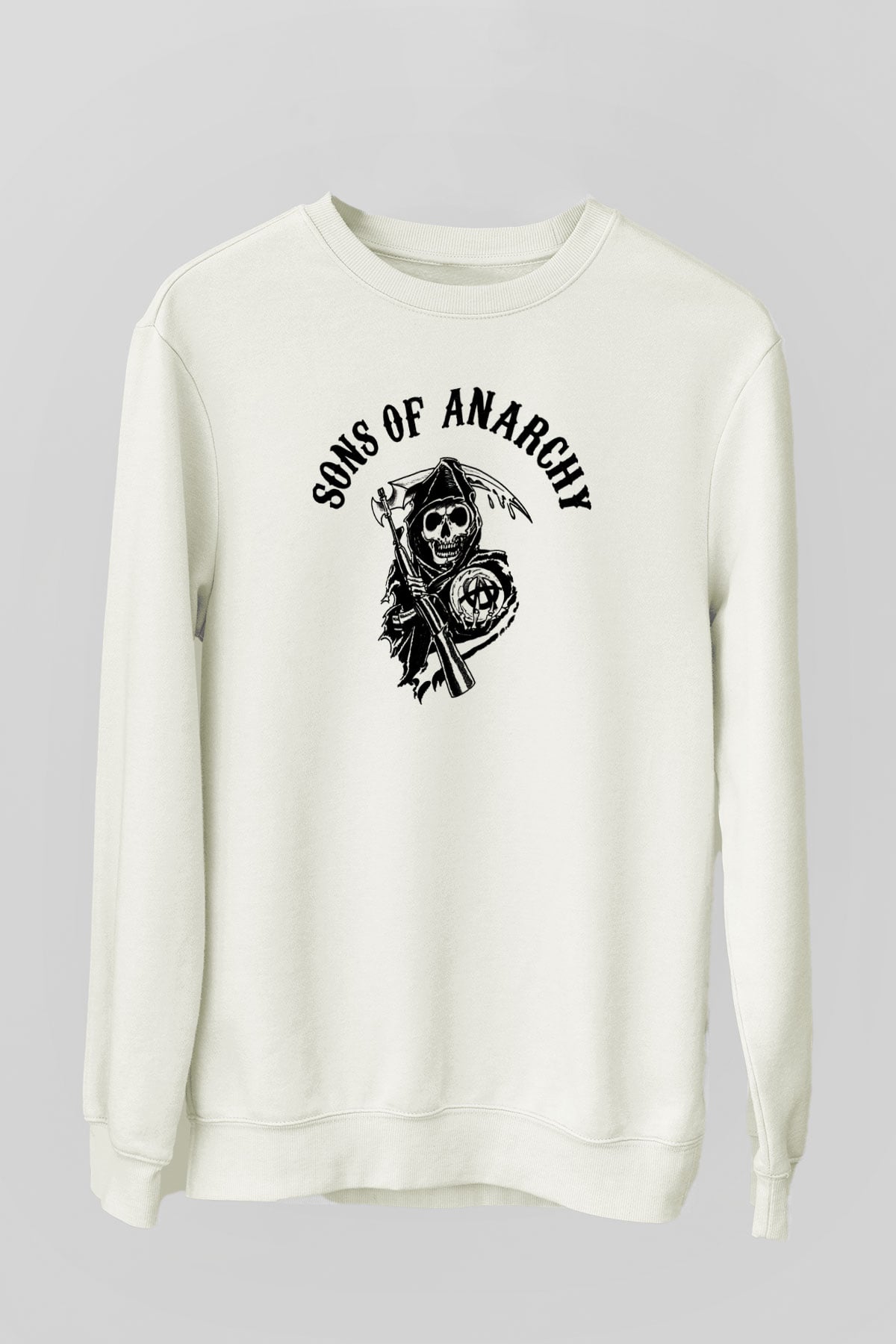 Sons of Anarchy Beyaz Unisex Sweatshirt