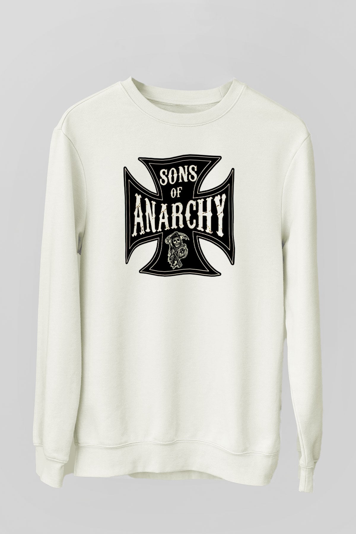 Sons of Anarchy Beyaz Unisex Sweatshirt
