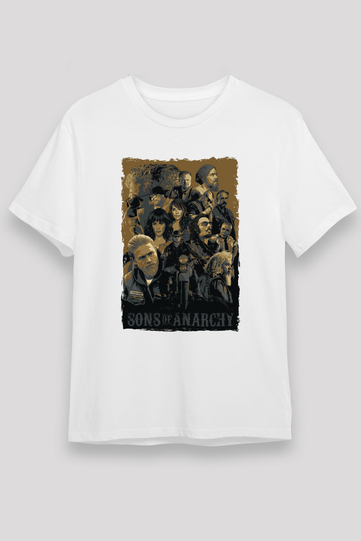 Sons of Anarchy Beyaz Unisex Tişört T-Shirt