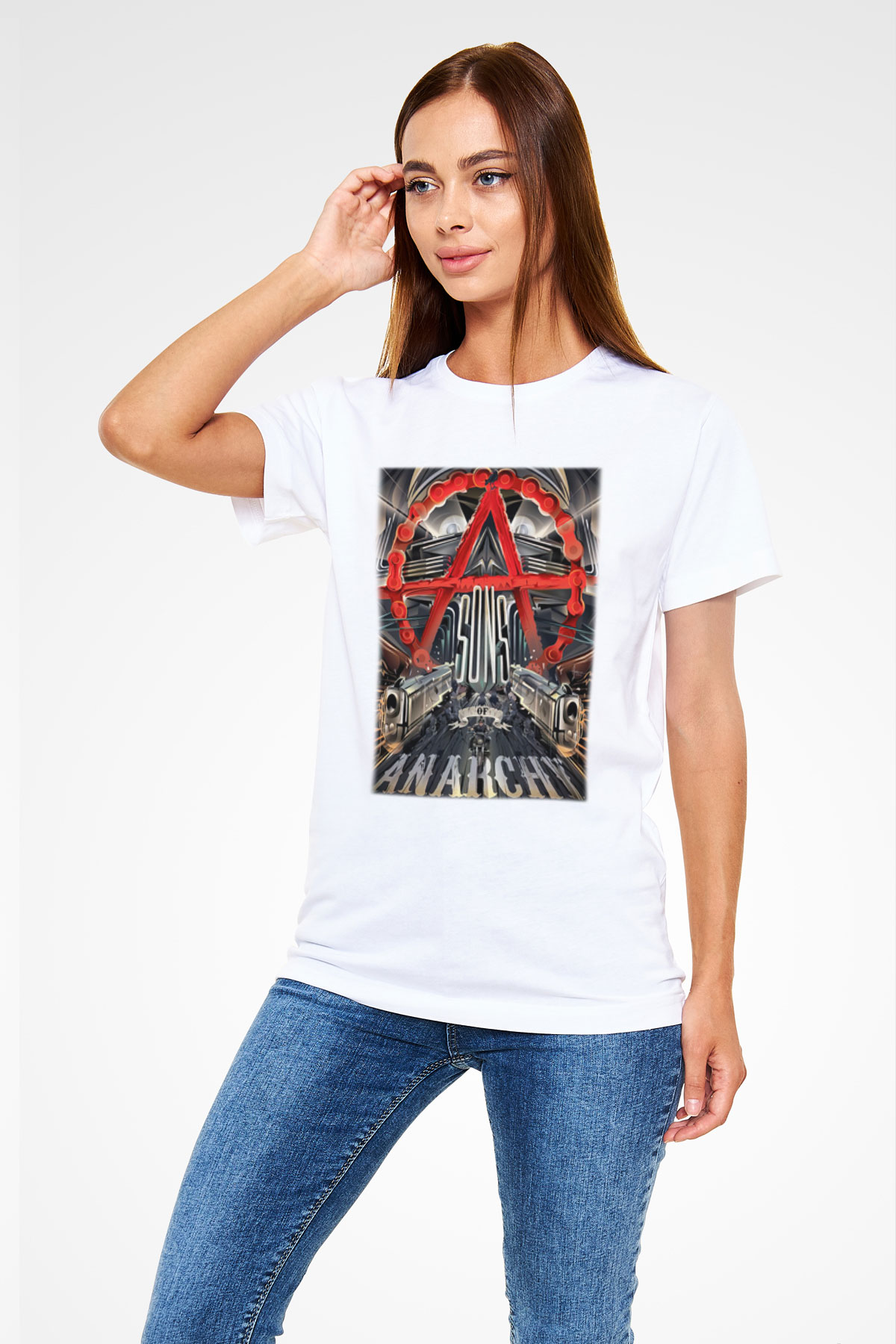 Sons of Anarchy Beyaz Unisex Tişört T-Shirt