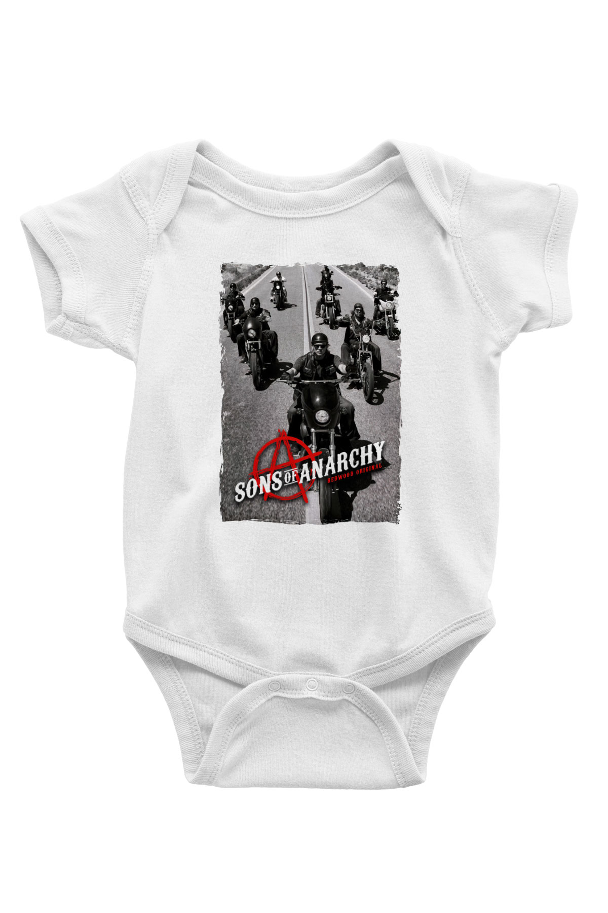Sons of Anarchy Siyah Bebek Body - Zıbın