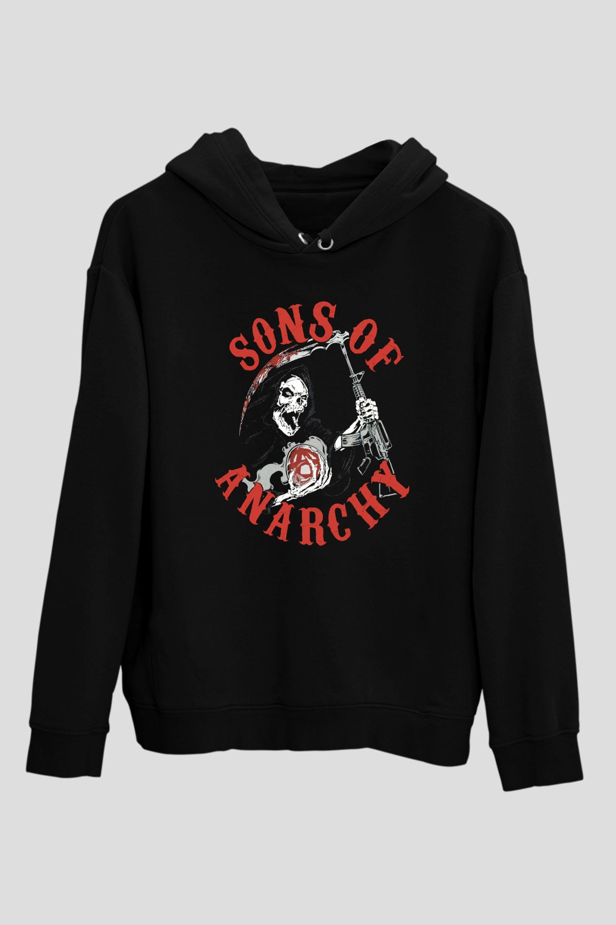 Sons of Anarchy Siyah Unisex Hoodie
