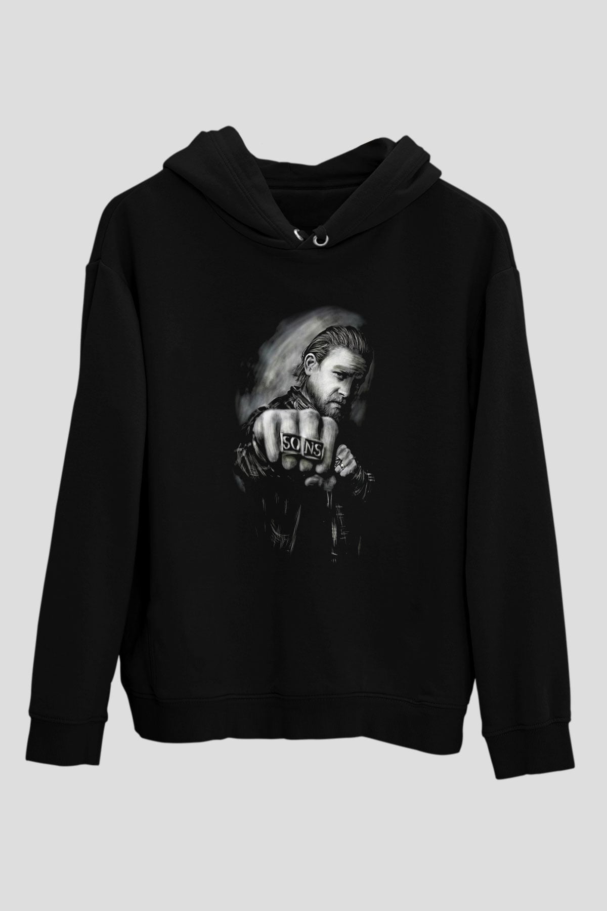 Sons of Anarchy Siyah Unisex Hoodie