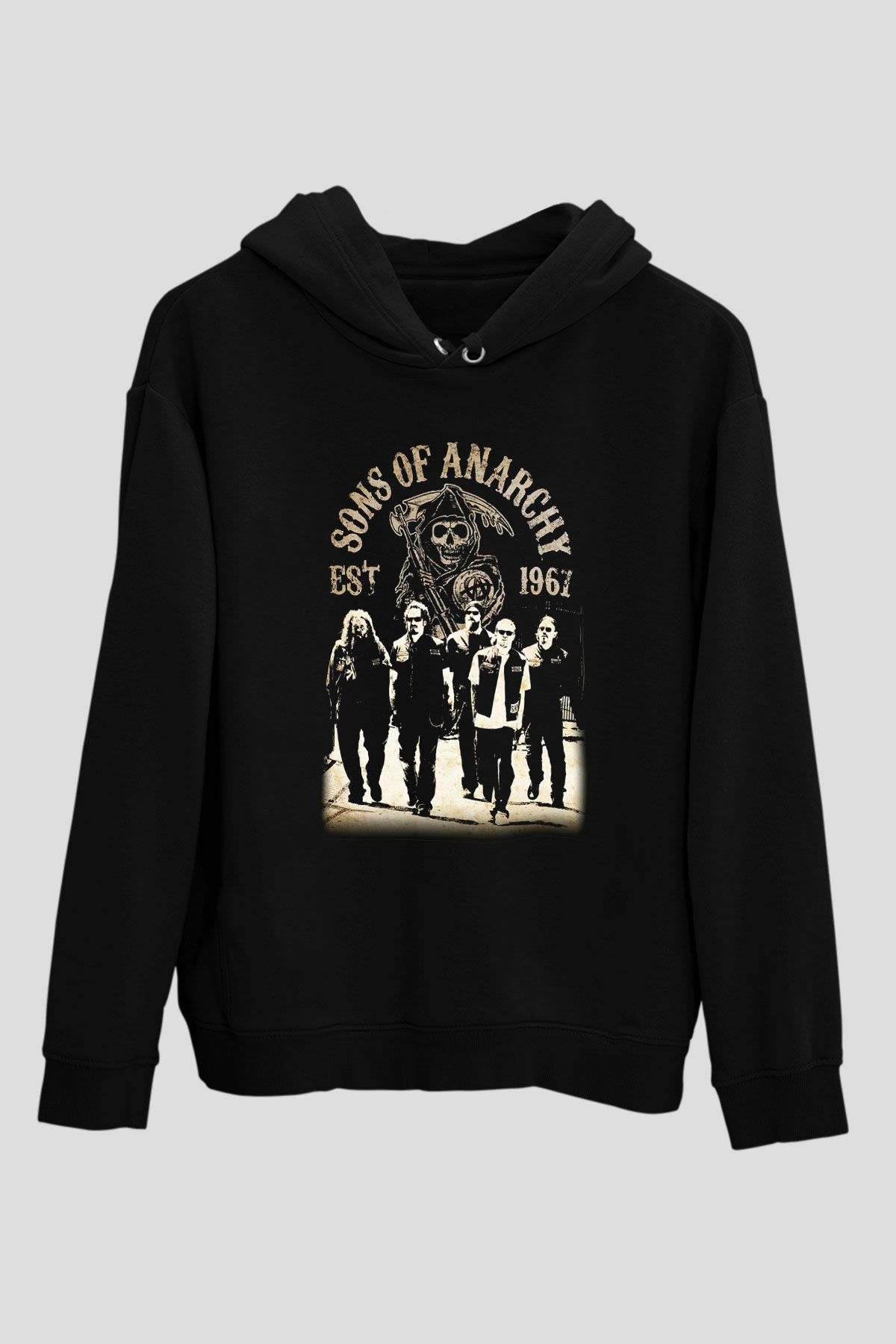 Sons of Anarchy Siyah Unisex Hoodie