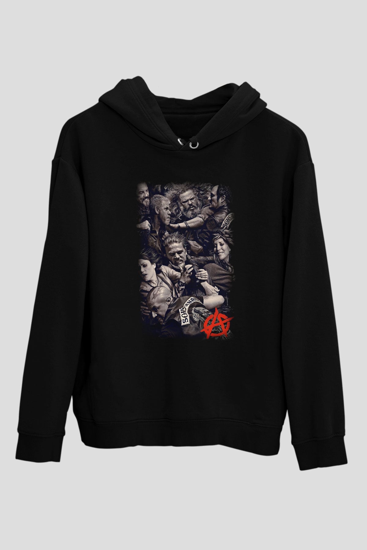 Sons of Anarchy Siyah Unisex Hoodie
