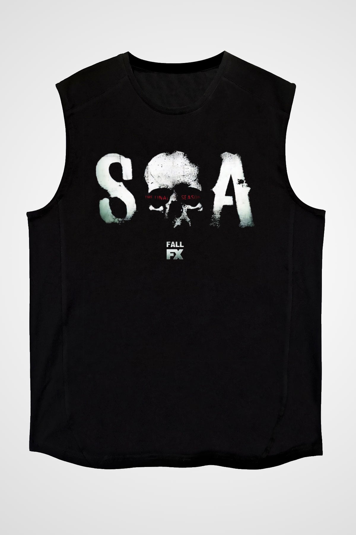 Sons of Anarchy Siyah Unisex Kolsuz Tişört
