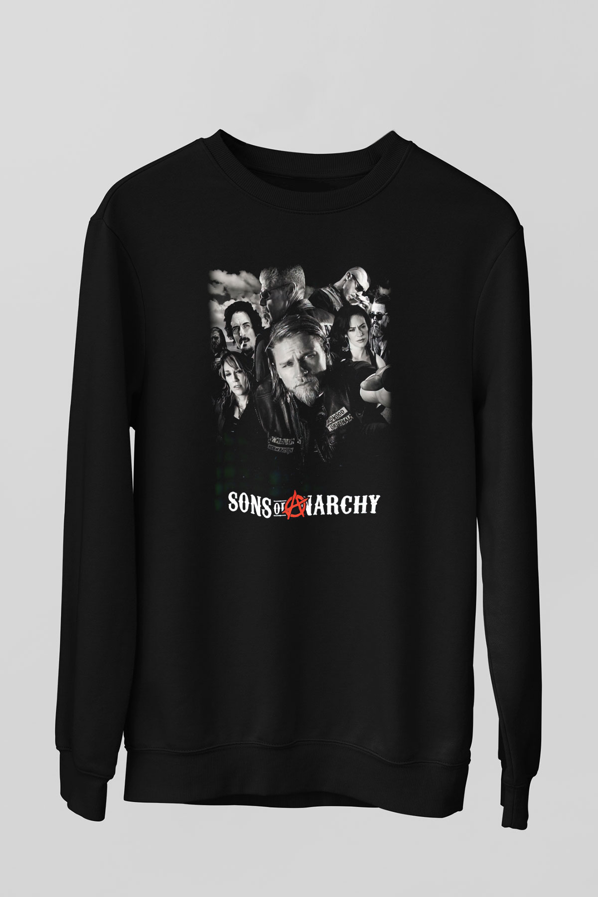 Sons of Anarchy Siyah Unisex Sweatshirt