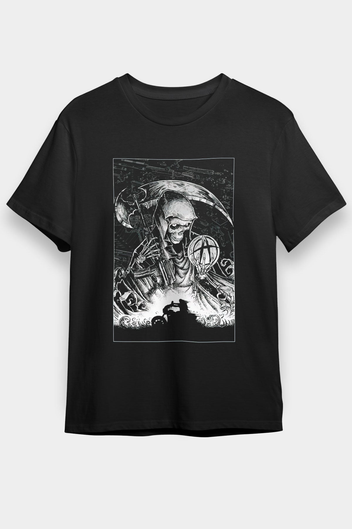 Sons of Anarchy Siyah Unisex Tişört T-Shirt