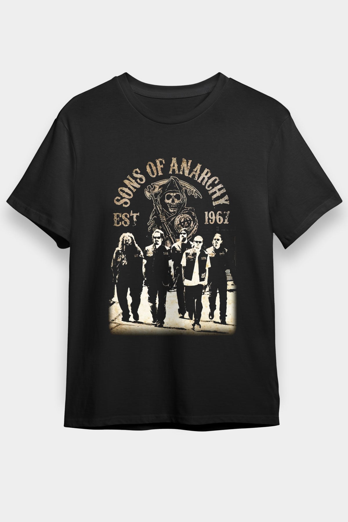 Sons of Anarchy Siyah Unisex Tişört T-Shirt
