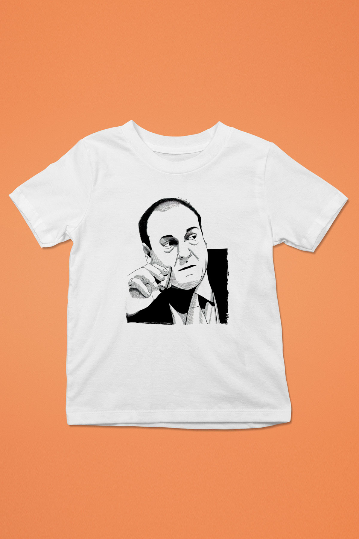 Sopranos Baskılı Beyaz Unisex Beyaz Çocuk Tişört - Tshirt