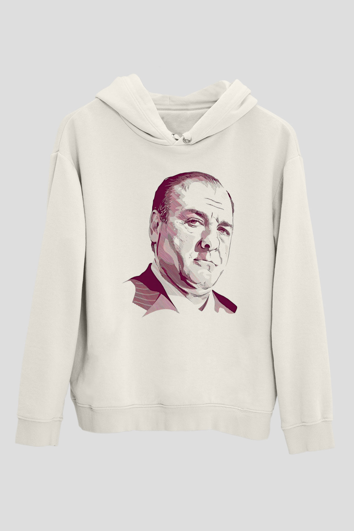 Sopranos Baskılı Beyaz Unisex Hoodie