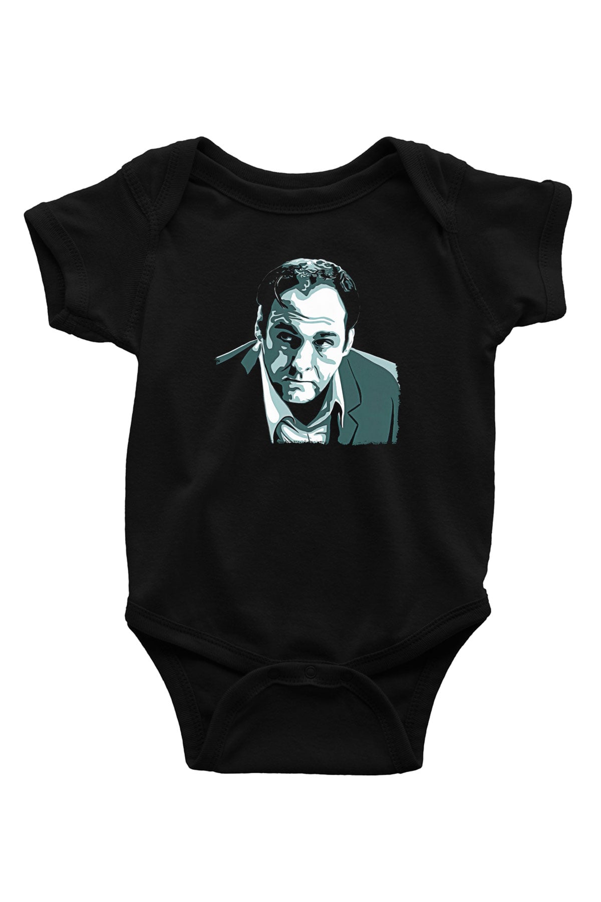 Sopranos Baskılı Unisex Siyah Bebek Body - Zıbın