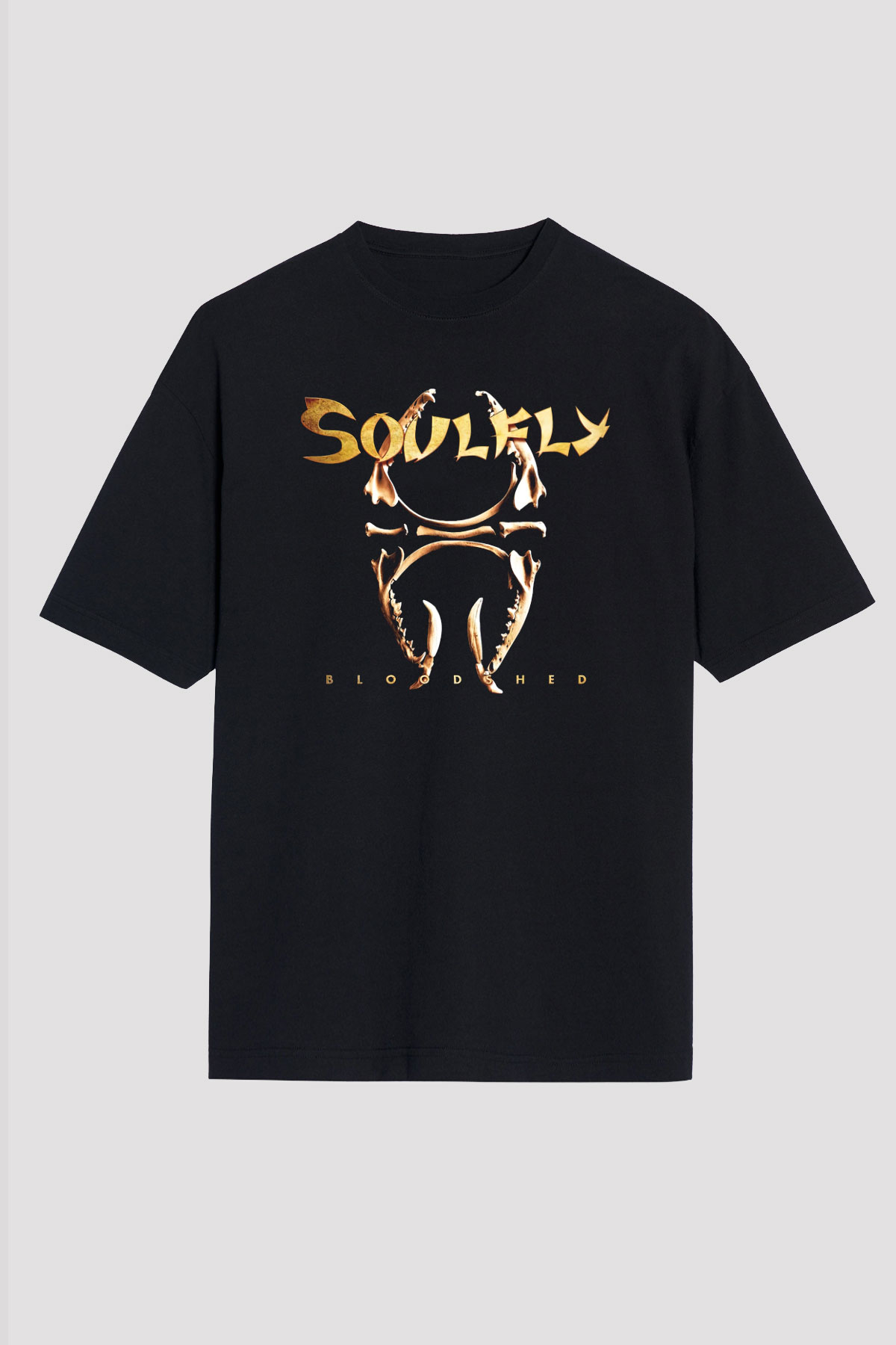 Soulfly Siyah Unisex Oversize Tişört T-Shirt