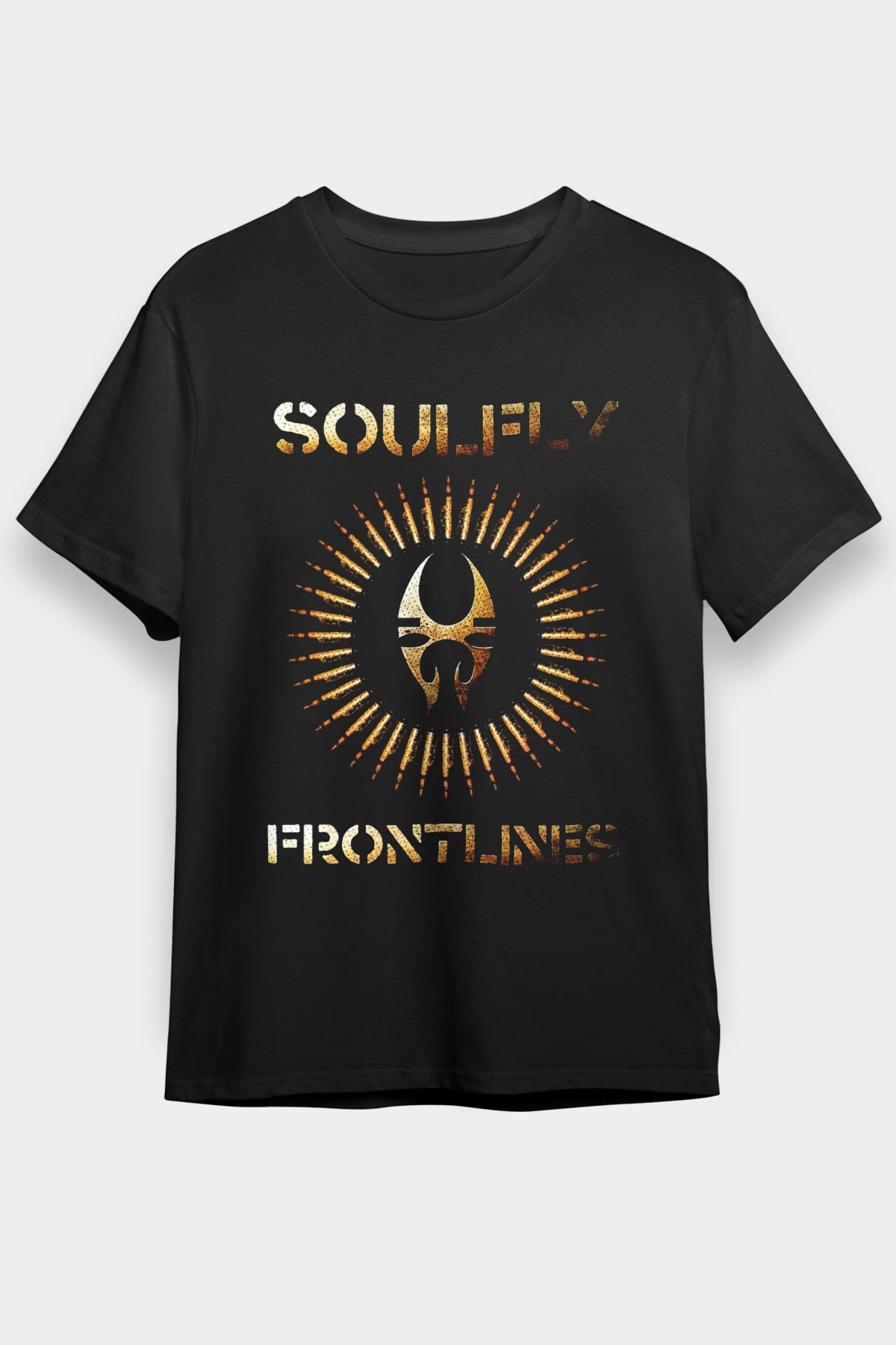 Soulfly Siyah Unisex Tişört T-Shirt - Tişört Fabrikası
