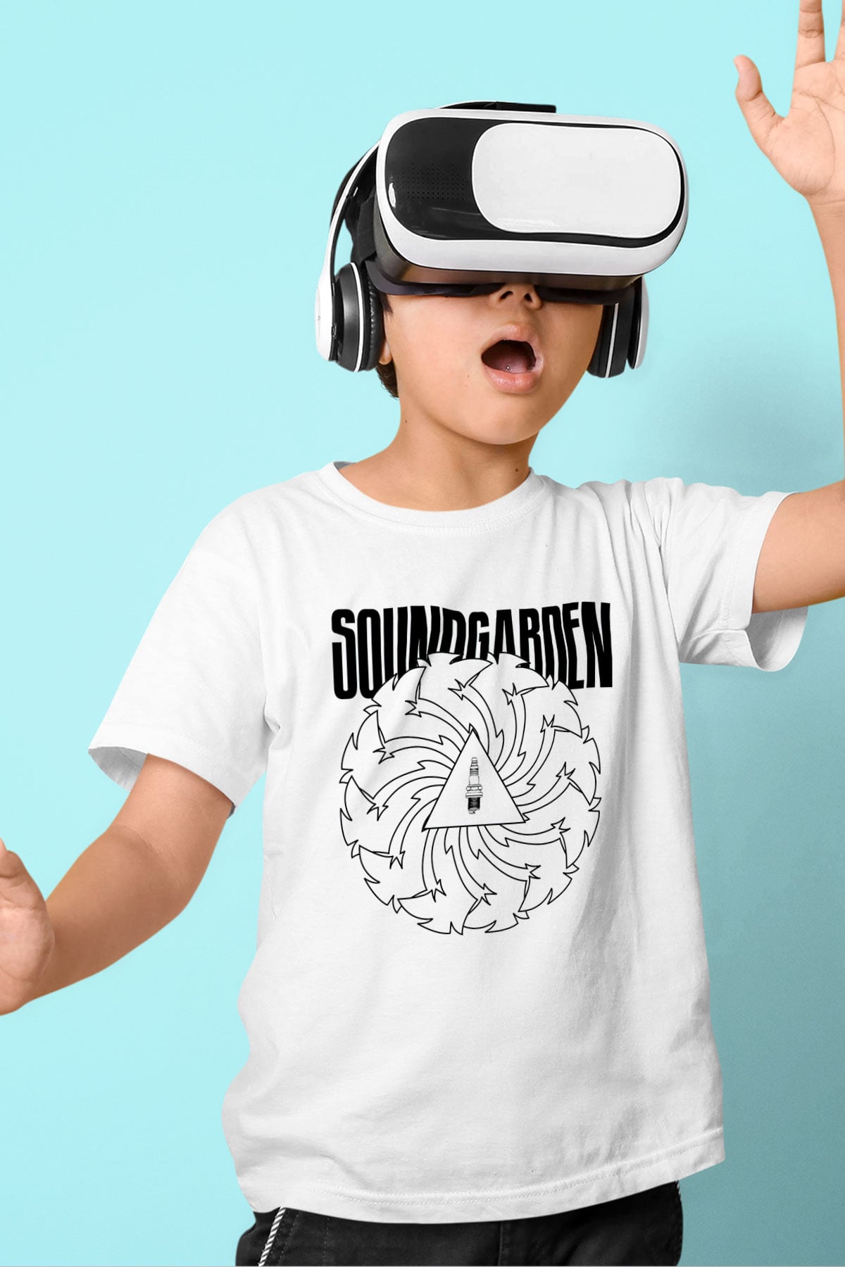 Soundgarden Baskılı Beyaz Unisex Çocuk Tişört