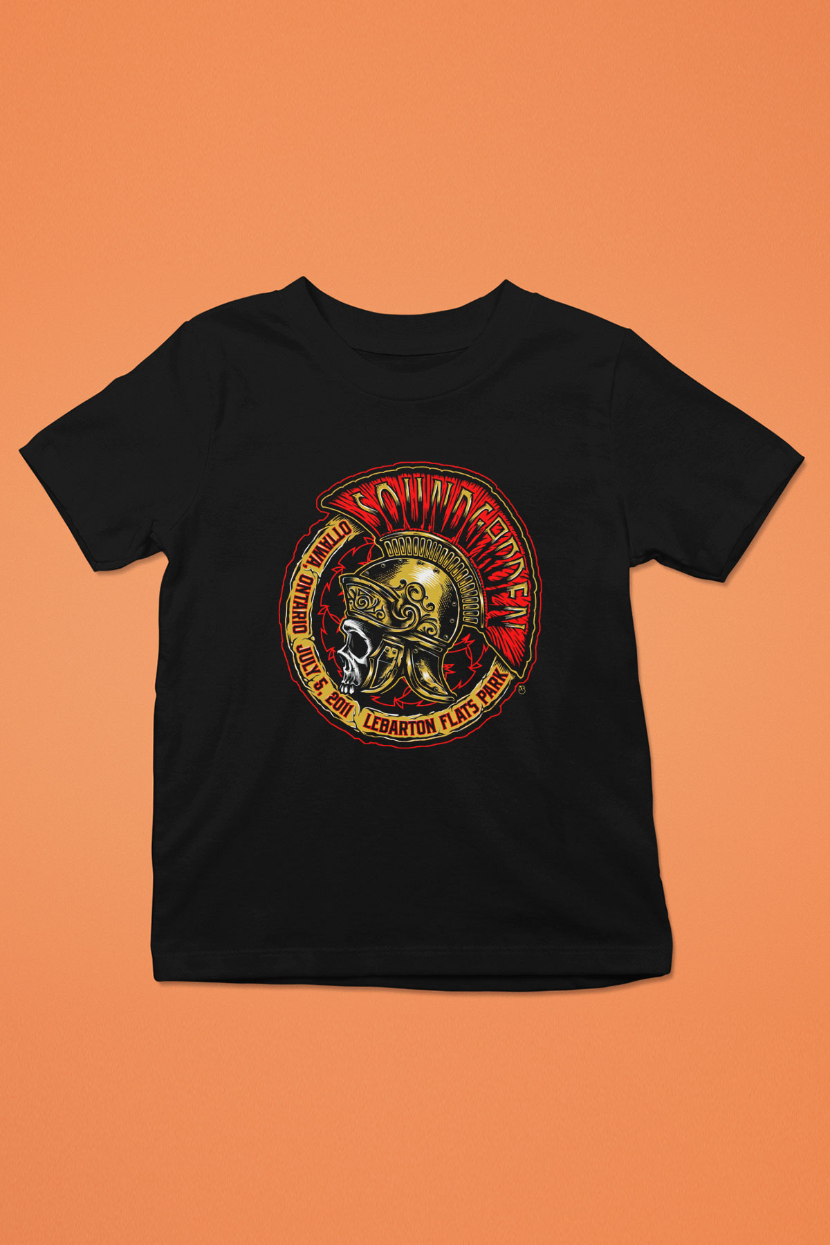 Soundgarden Baskılı Siyah Unisex Çocuk Tişört