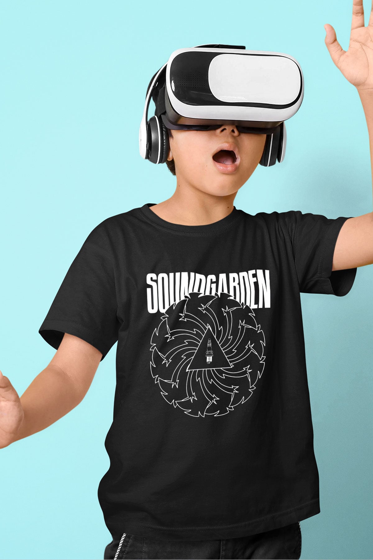 Soundgarden Baskılı Siyah Unisex Çocuk Tişört