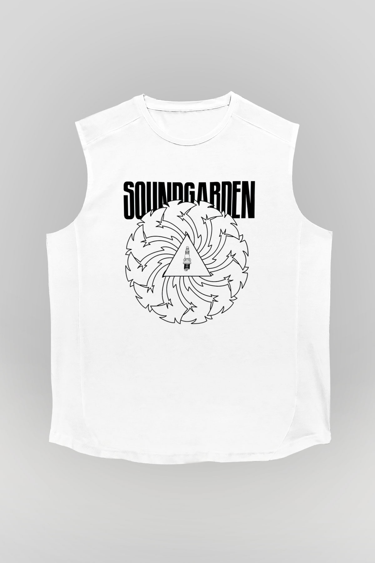 Soundgarden Beyaz Unisex Kolsuz Tişört