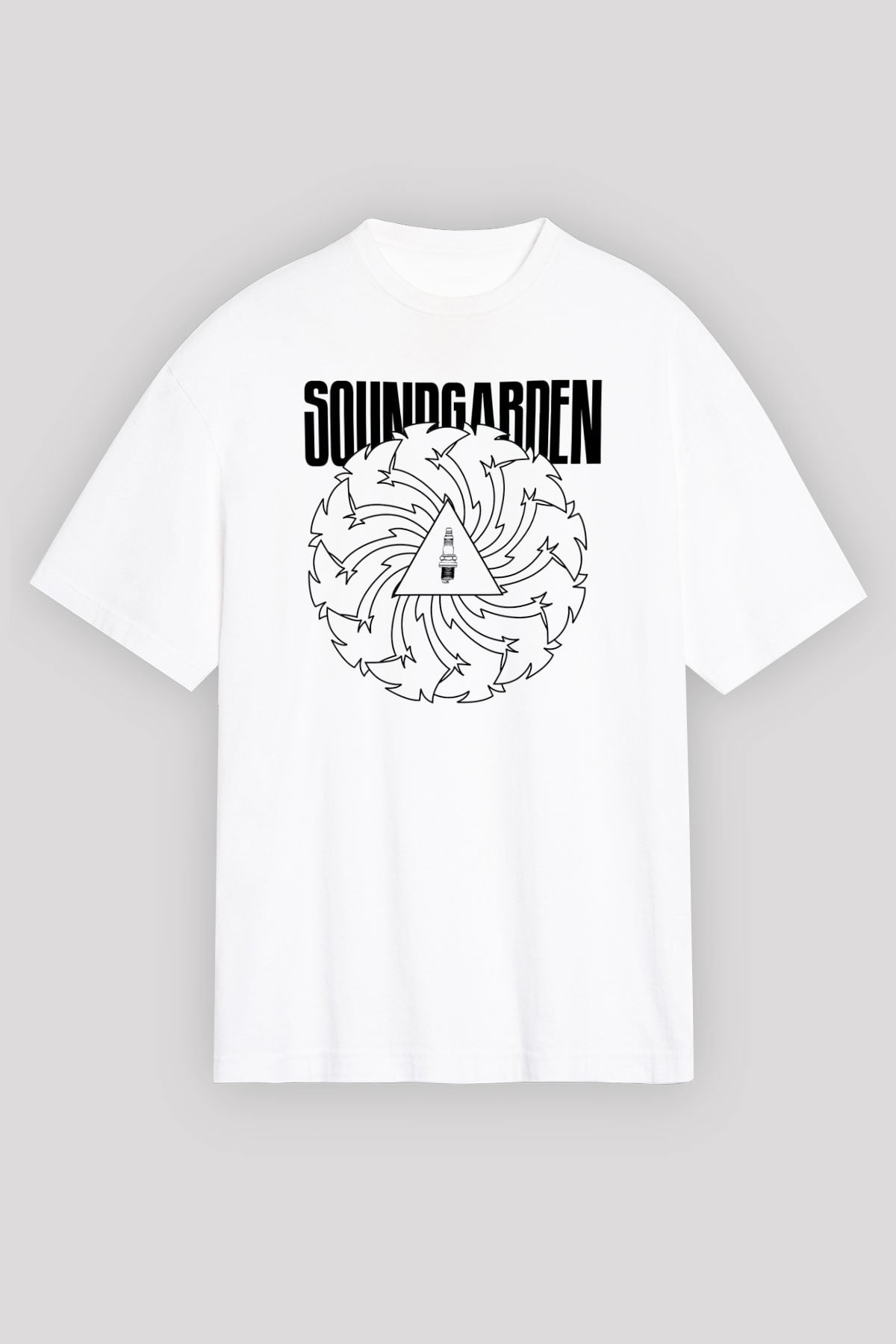 Soundgarden Beyaz Unisex Oversize Tişört T-Shirt