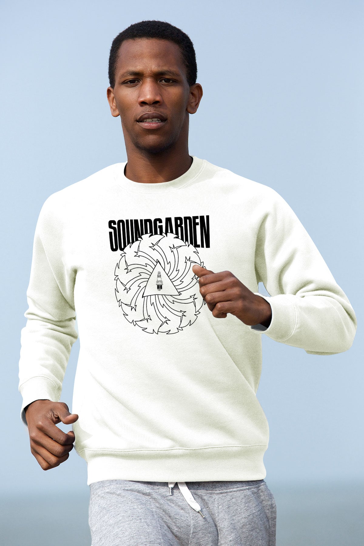 Soundgarden Beyaz Unisex Sweatshirt