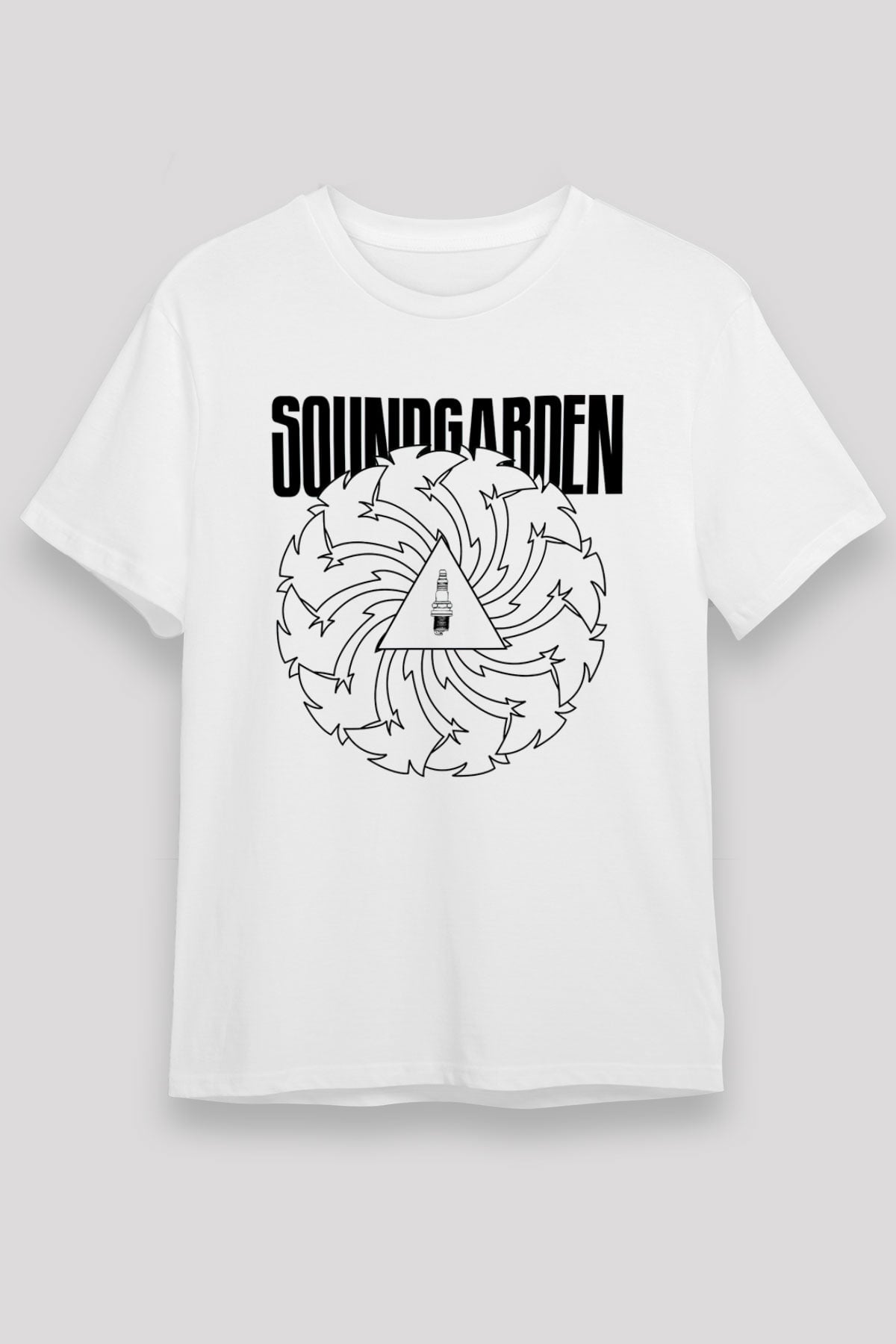 Soundgarden Beyaz Unisex Tişört T-Shirt - TişörtFabrikası