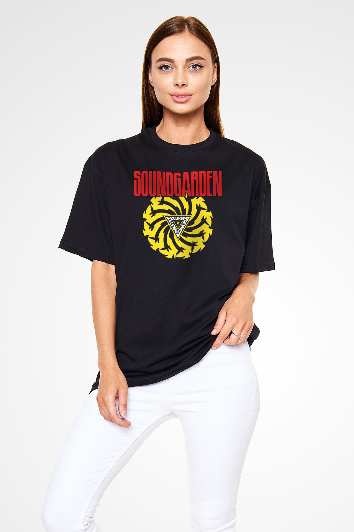 Soundgarden Siyah Unisex Oversize Tişört T-Shirt