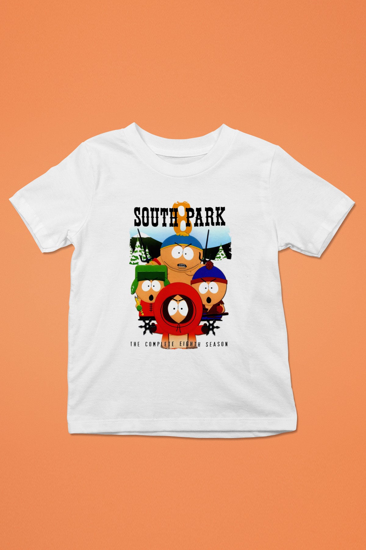 South Park Beyaz Unisex Çocuk Tişört