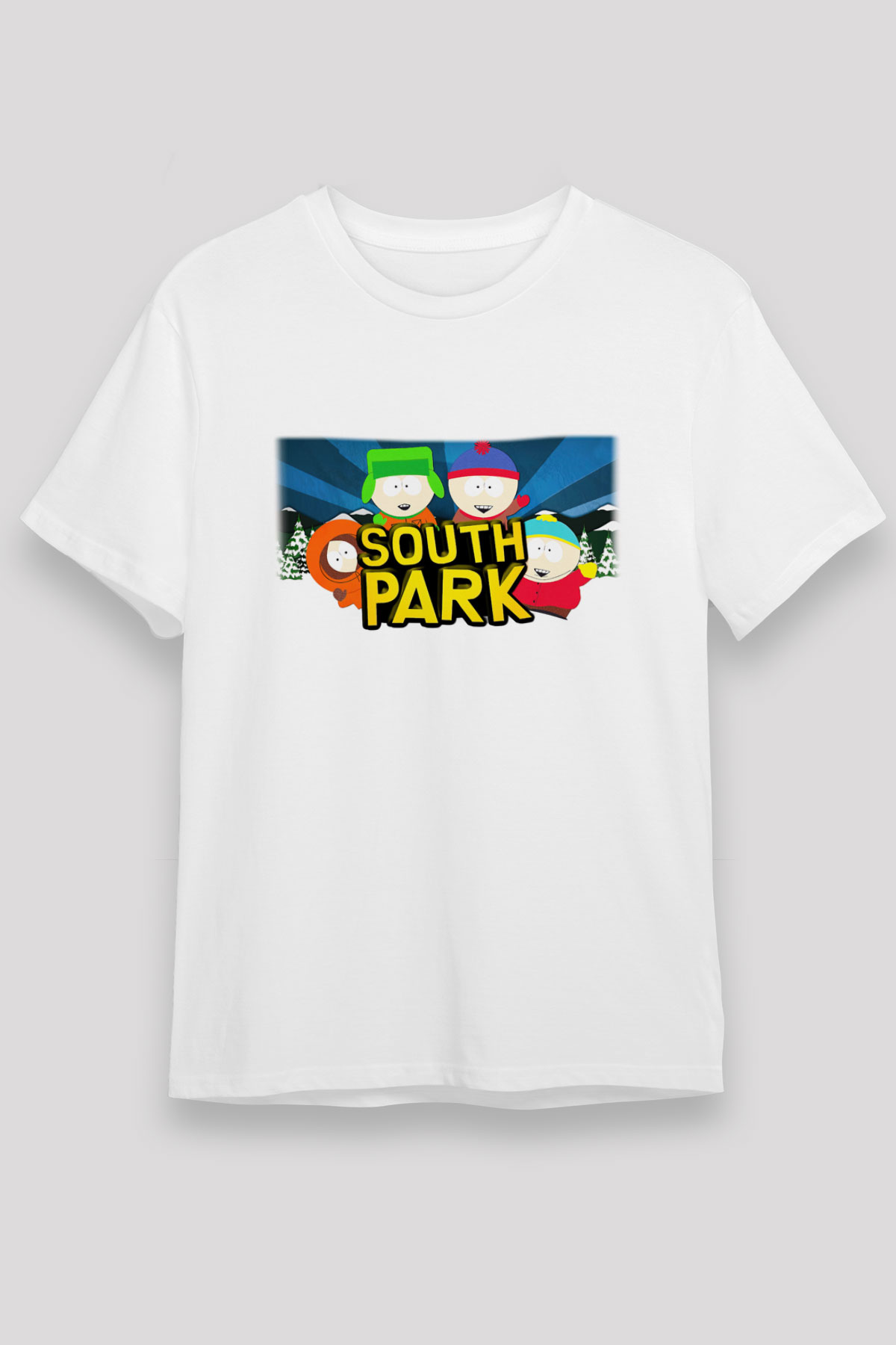 South Park Beyaz Unisex Tişört T-Shirt