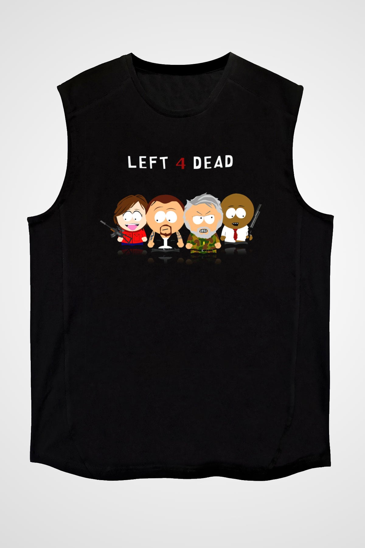 South Park Siyah Unisex Kolsuz Tişört