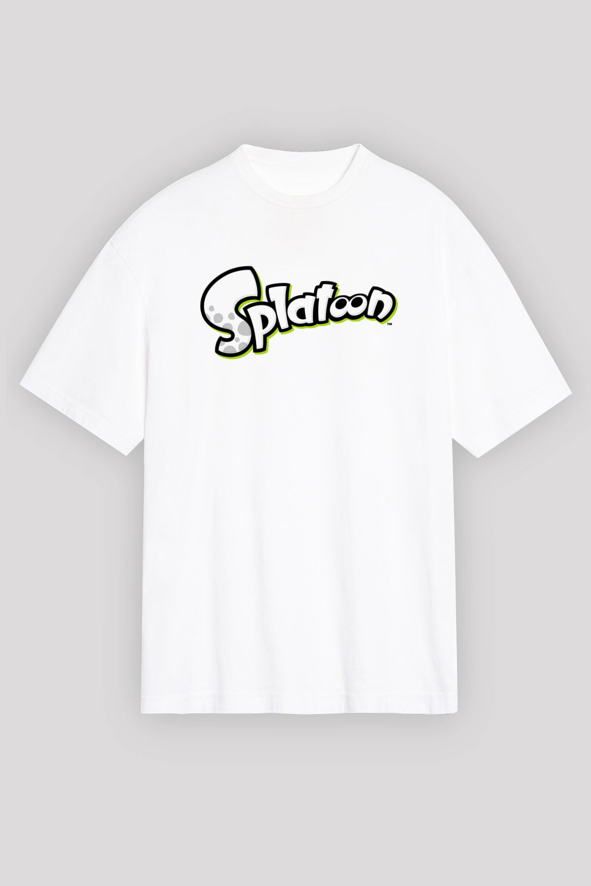 Splatoon Beyaz Unisex Oversize Tişört T-Shirt
