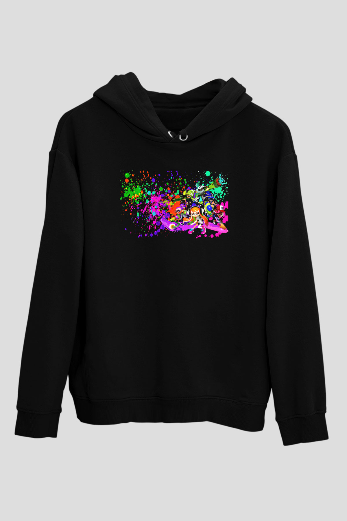 Splatoon Siyah Unisex Hoodie