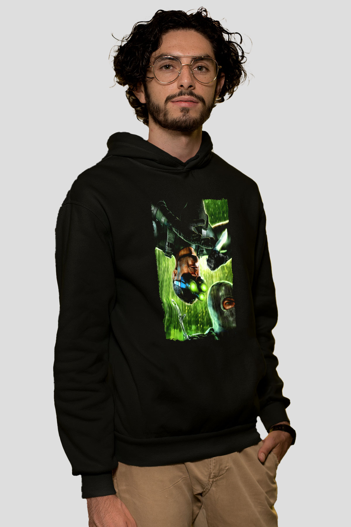 Splinter Cell Siyah Unisex Hoodie