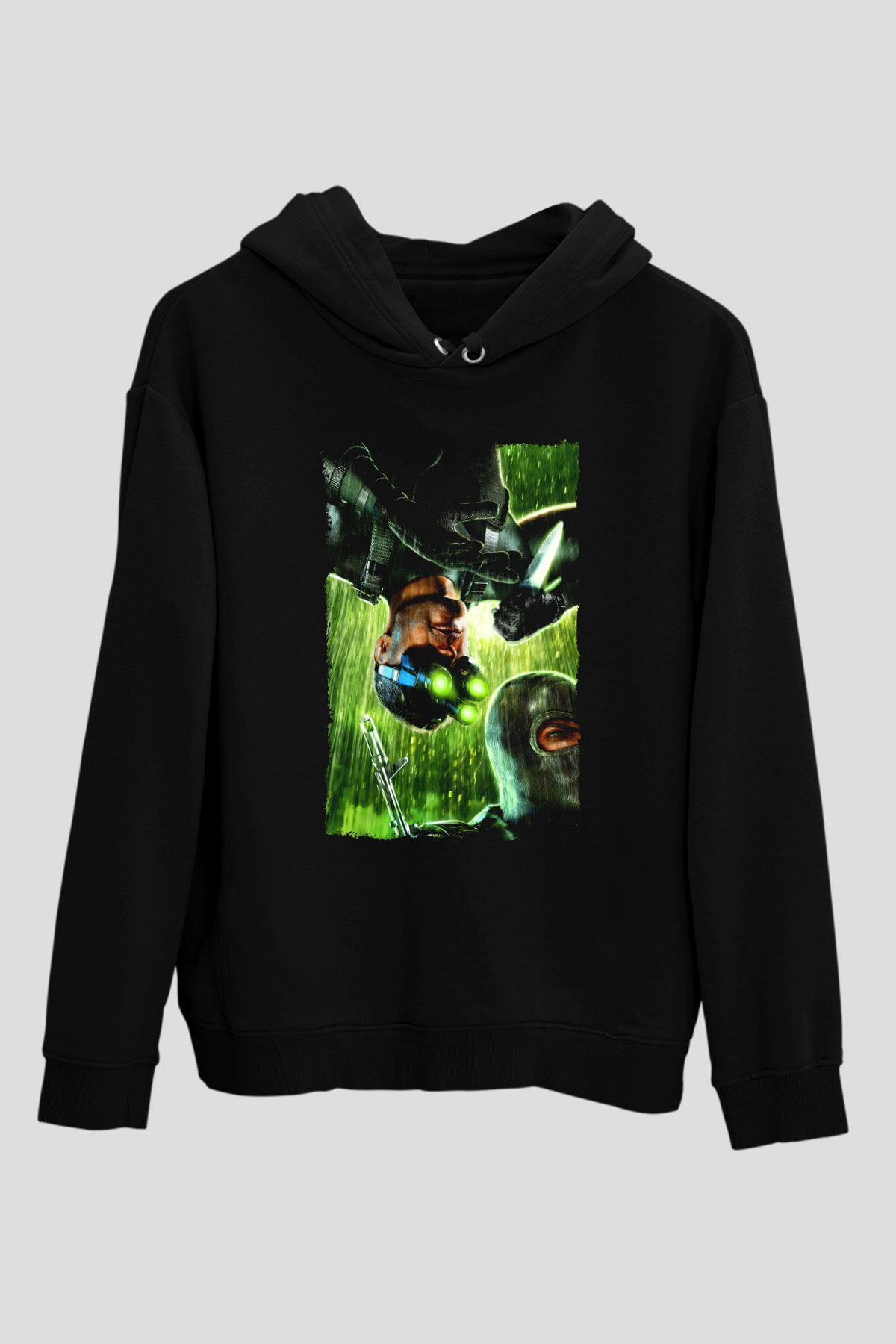 Splinter Cell Siyah Unisex Hoodie