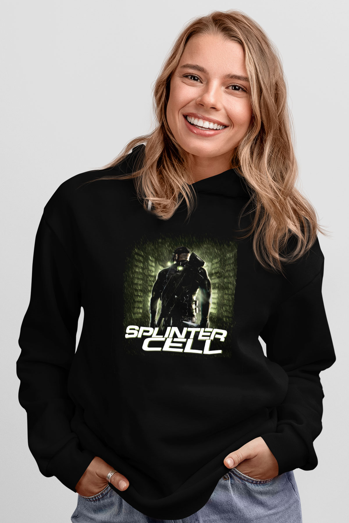 Splinter Cell Siyah Unisex Hoodie