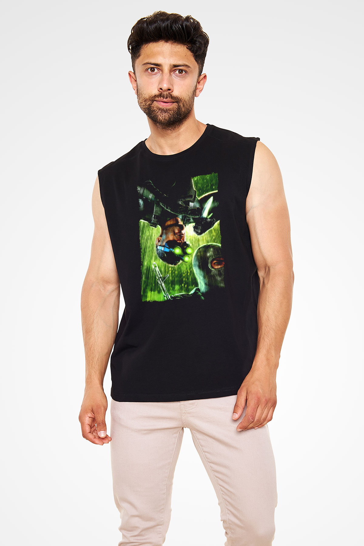 Splinter Cell Siyah Unisex Kolsuz Tişört