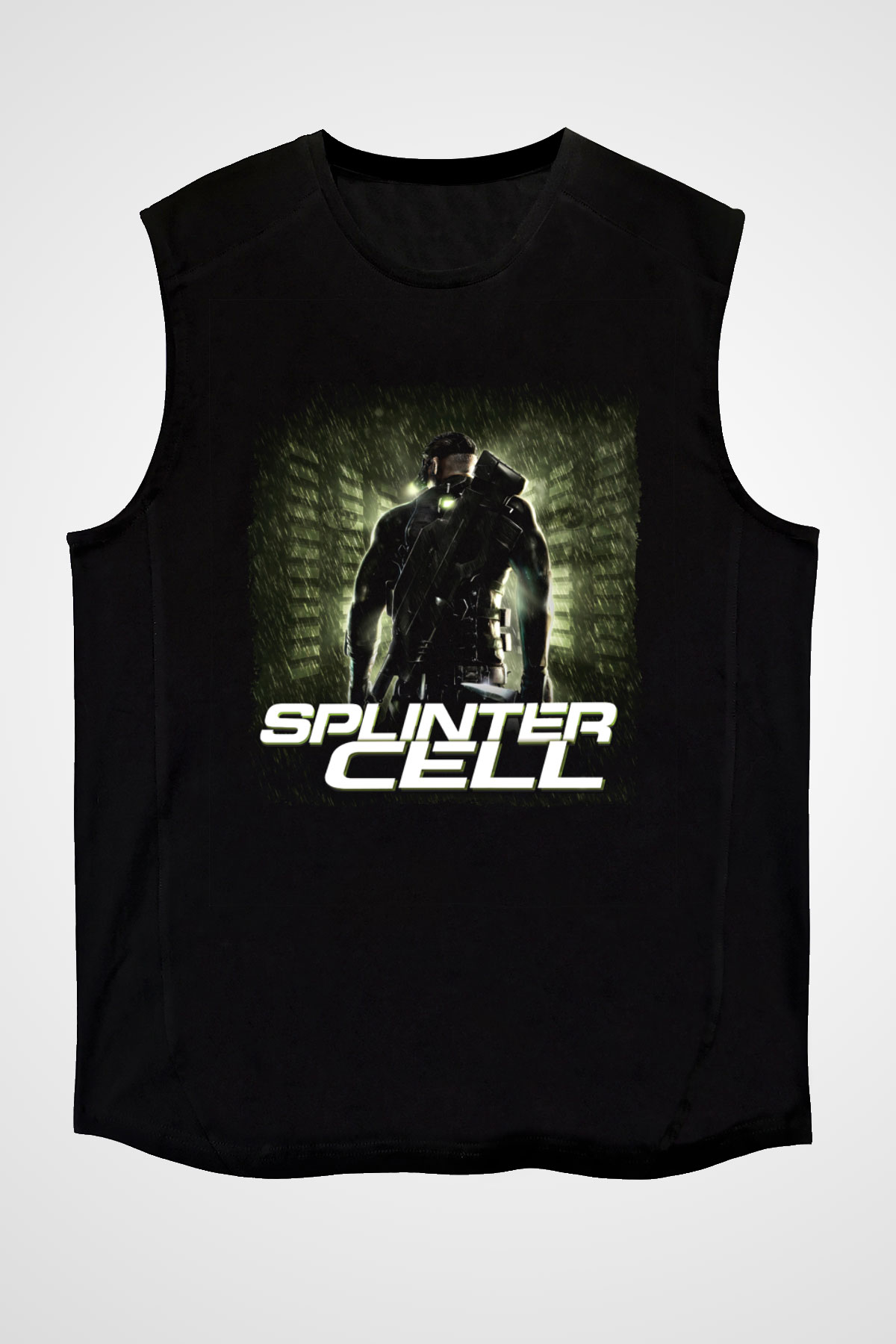 Splinter Cell Siyah Unisex Kolsuz Tişört