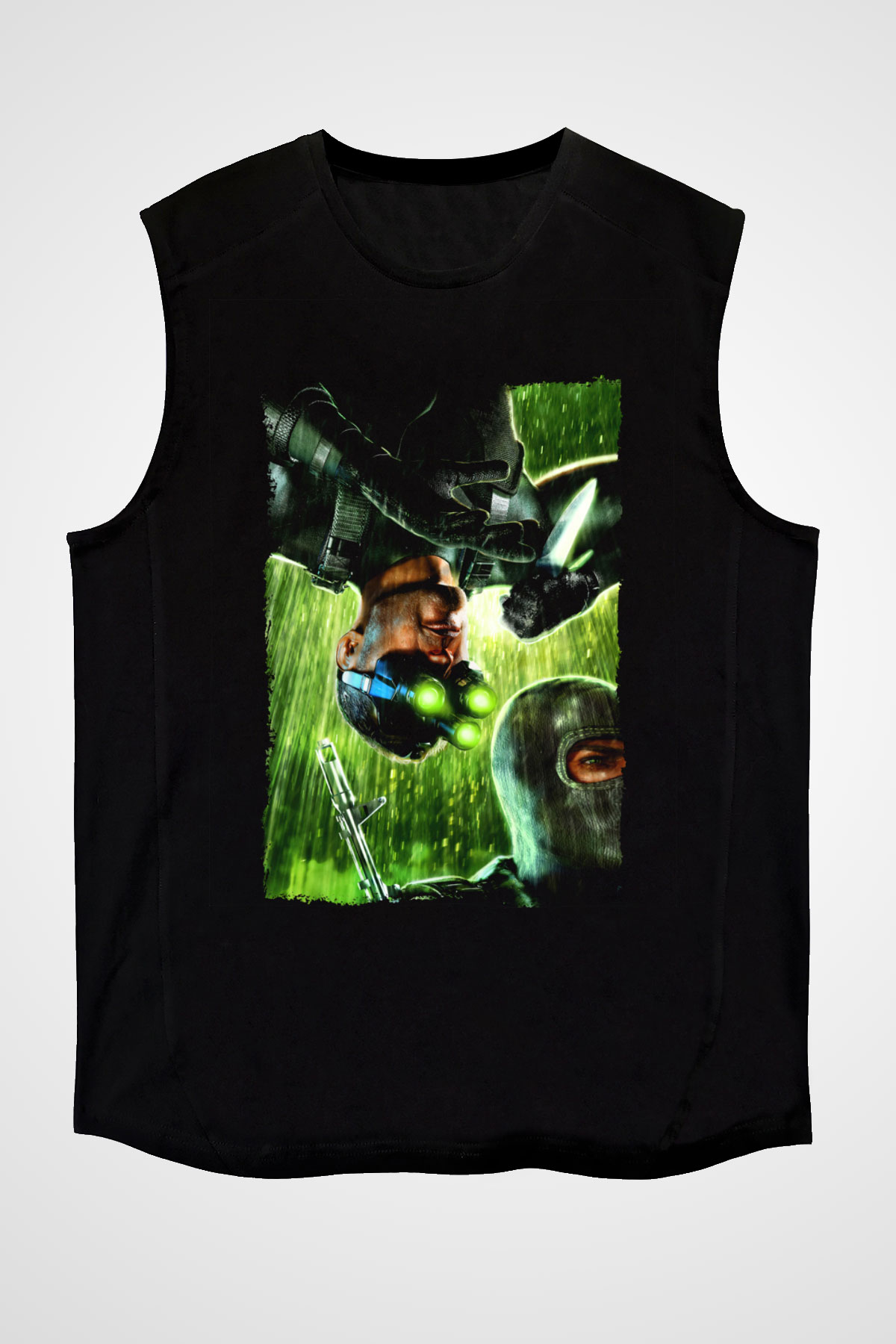Splinter Cell Siyah Unisex Kolsuz Tişört